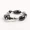 John Bead Onyx Dyed Black No.85 Natural Stone Stretch Bracelet